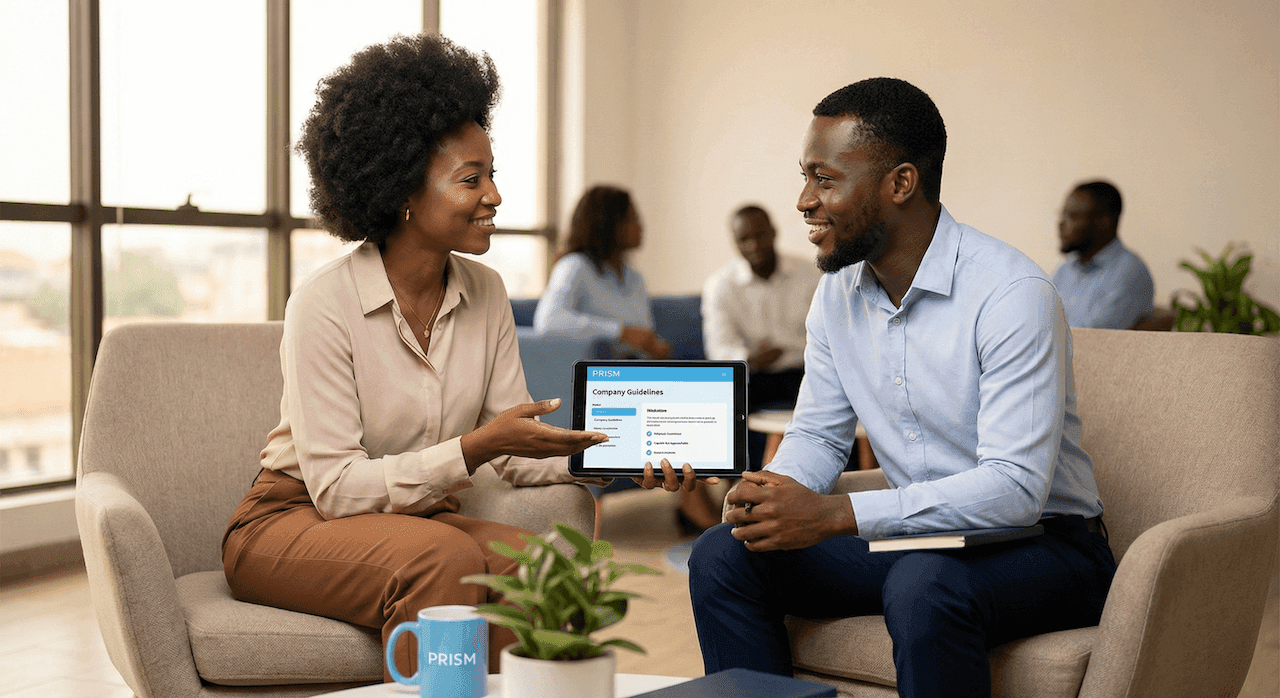 Insurance staff in consultation