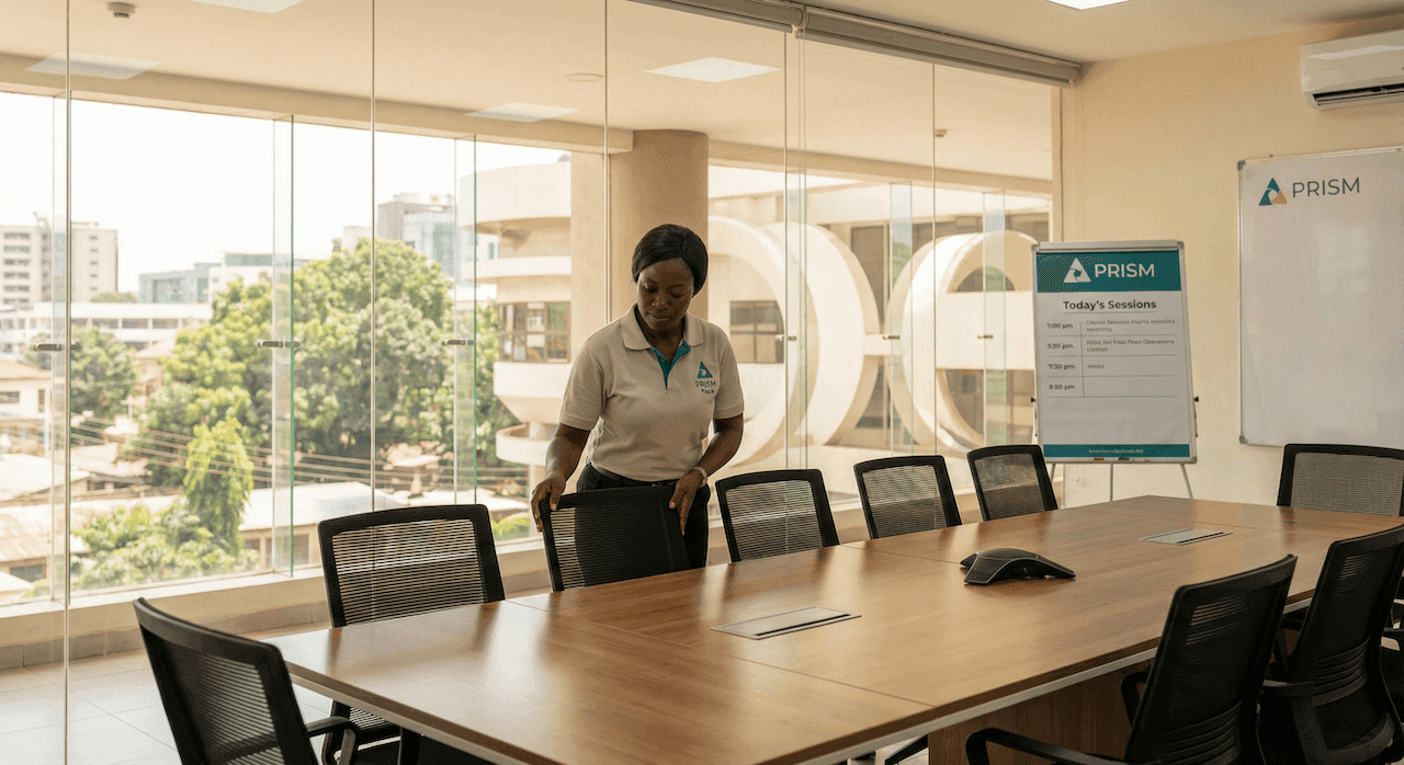 Group leadership in a boardroom